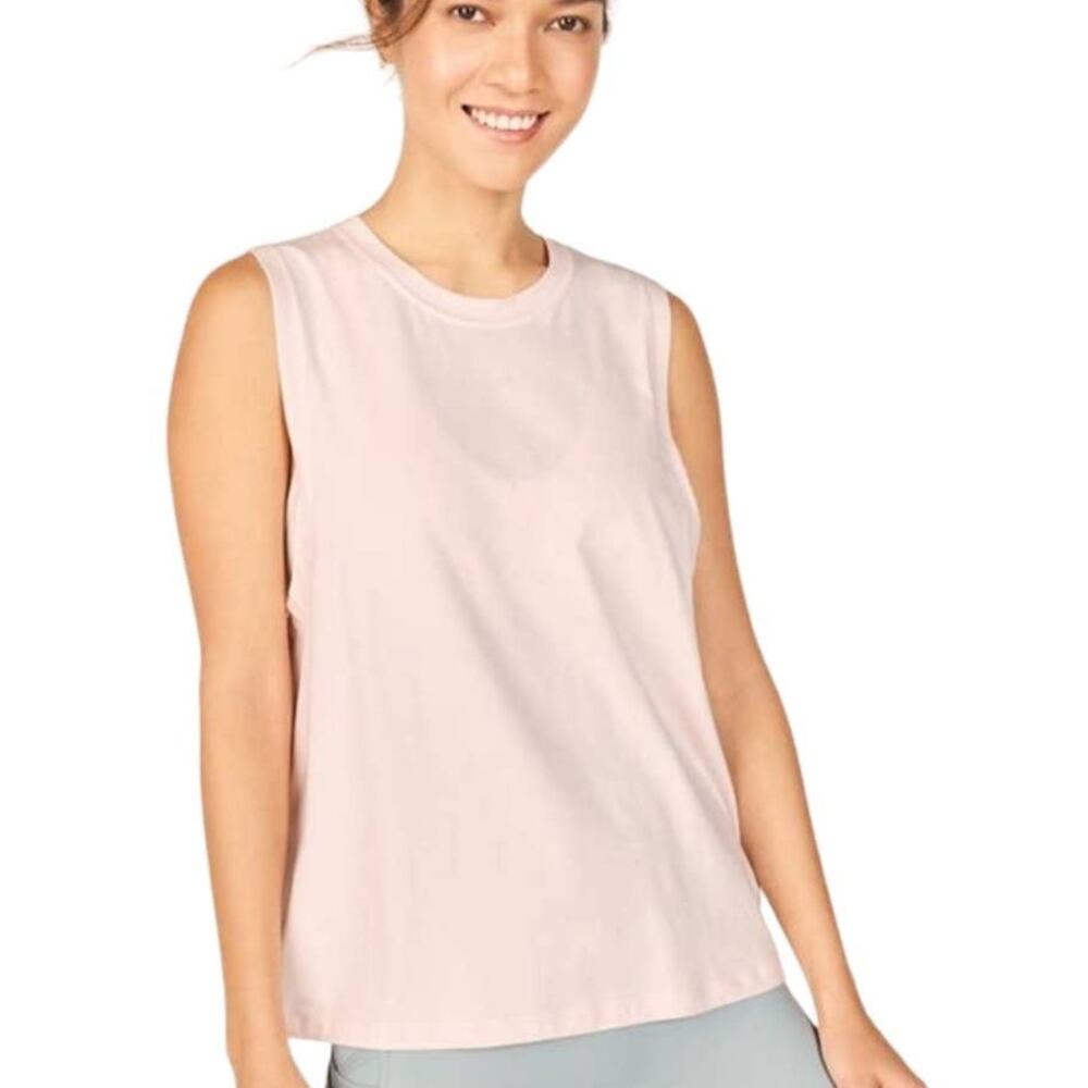 Fabletics Women’s Jade Muscle Tank Top Pink Frost Size 2X Relaxed Fit NEW $40